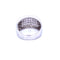 Bague 55 Bague pavée de diamants en or blanc 18k 58 Facettes A46