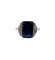 53 Art déco - Bague en platine, saphir synthétique et diamants 58 Facettes A07541