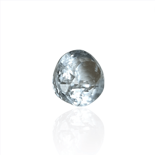 Pendentif Aigue-marine - Pierre ovale mixte du Mozambique 2,43 ct 58 Facettes #26-122-BRAMOV