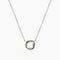 Collier Love More - Collier en or blanc 18K et saphir vert 58 Facettes GPD1085MG