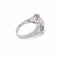 Bague 54 Bague cocktail Art déco en or blanc 14k, saphirs et diamants 58 Facettes