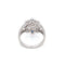 Bague 54 Bague cocktail Art déco en or blanc 14k, saphirs et diamants 58 Facettes