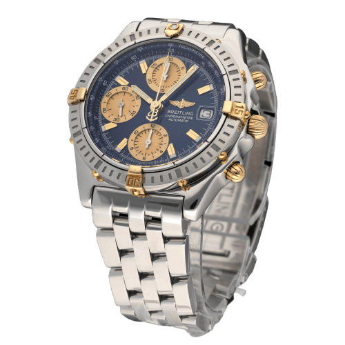 Montre Breitling Chronomat - Montre B13352 or et acier, 2002 58 Facettes BTL/CHM/226