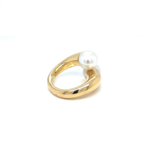 Bague 53 Cartier Toi & Moi - Bague en or jaune et perles 58 Facettes