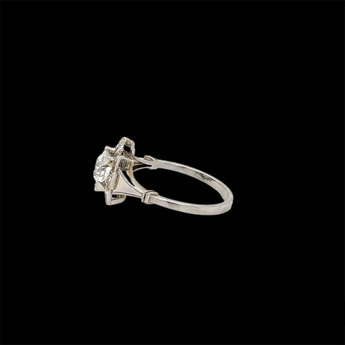 Bague Art déco - Bague en or blanc et diamants 58 Facettes