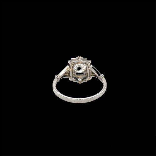 Bague Art déco - Bague en or blanc et diamants 58 Facettes