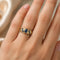 Bague 51 Bague vintage en or jaune 18 kt, saphirs et diamants 58 Facettes AN702 (0749)