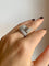 Bague 58 Bague nœud Art déco en or blanc 18k et diamants 58 Facettes