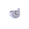 Bague 58 Bague nœud Art déco en or blanc 18k et diamants 58 Facettes