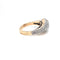 Bague Retro - Bague cocktail en or jaune et blanc diamants 1,50 ct 58 Facettes