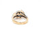 Bague Retro - Bague cocktail en or jaune et blanc diamants 1,50 ct 58 Facettes