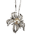 1950s floral pendant in white gold, pearl and diamonds 