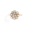 Bague 48.5 Bague marguerite en or blanc, platine et diamants 58 Facettes LMB-373