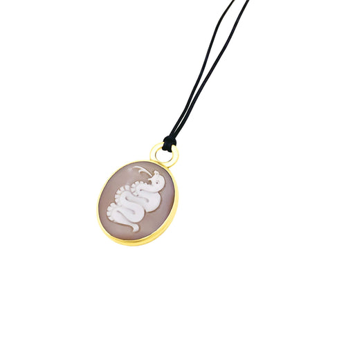Pendentif Pomellato Eva - Pendentif en or rose et camée coquille 58 Facettes 35849