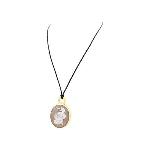 Pendentif Pomellato Eva - Pendentif en or rose et camée coquille 58 Facettes 35849