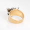 Bague 52 Bague papillon vintage en or jaune et blanc 14 carats, diamants 58 Facettes G13163