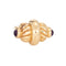Bague Bague dôme vintage en or jaune 14k et améthystes 58 Facettes G14205