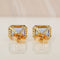 Boucles d'oreilles Boucles d'oreilles en or jaune 14 ct, tanzanites GFCO et diamants 58 Facettes E0035