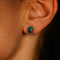 Boucles d'oreilles Boucles d'oreilles en or jaune, opales noires et diamants 58 Facettes E0036