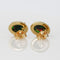 Boucles d'oreilles Boucles d'oreilles en or jaune, opales noires et diamants 58 Facettes E0036