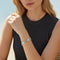 Bracelet Van Cleef & Arpels Vintage Alhambra - Bracelet 5 motifs en or blanc et calcédoine 58 Facettes 2684