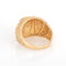 Bague 49 Bague dôme texturée vintage années 1970 en or jaune 14 carats 58 Facettes G14230