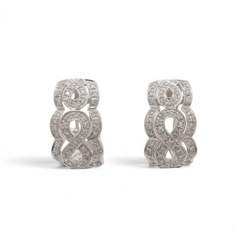 Bague 54 Parure bague et boucles d'oreilles en or 18 carats et diamants 58 Facettes E61