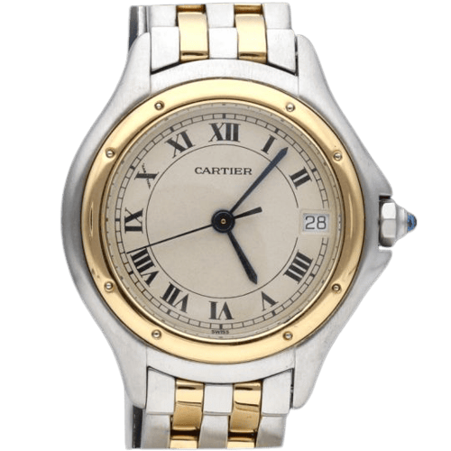 Montre Cartier Cougar - Montre en or jaune et acier 58 Facettes MT46807