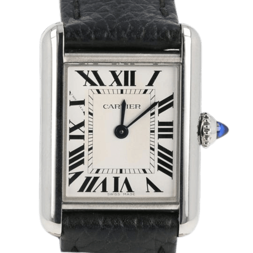 Cartier Tank Must - Quarzuhr mit Lederarmband 