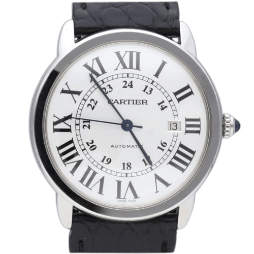 Montre Cartier Ronde Solo - Montre en acier 58 Facettes MT47201