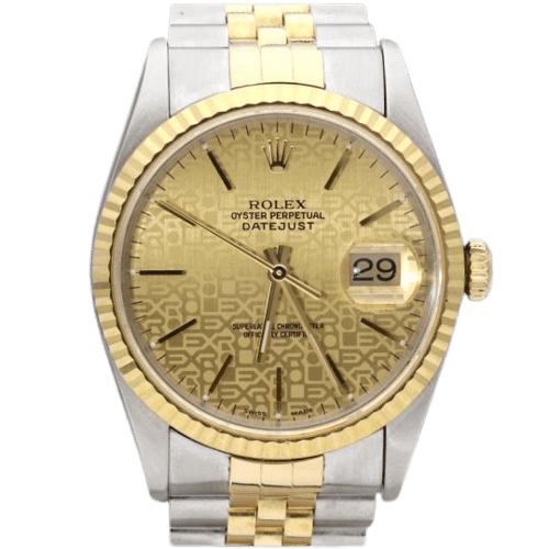 Montre Rolex Datejust - Montre 36 mm en or jaune et acier 58 Facettes MT46915