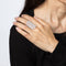 Bague 56 Bague bandeau extra large en or blanc 14 carats et diamants 2,80 ct 58 Facettes G14177