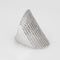 Bague 56 Bague bandeau extra large en or blanc 14 carats et diamants 2,80 ct 58 Facettes G14177