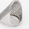 Bague 56 Bague bandeau extra large en or blanc 14 carats et diamants 2,80 ct 58 Facettes G14177