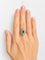 Bague 58 Belle Époque - Bague navette en platine, émeraude et diamants 58 Facettes Bague 6