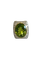 Yellow and white gold ring, peridot and diamonds 
