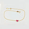 Bracelet AITCHES Heart To Have - Bracelet cœur en or 18K et rubis 58 Facettes GBT1334YG