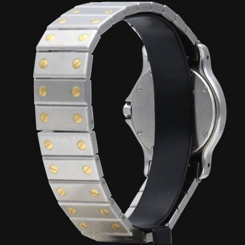 Montre Cartier Santos - Montre octogonale en or jaune 18K et acier 58 Facettes MT47164