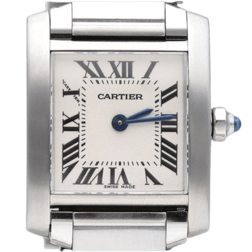 Cartier Tank Française - Uhr aus Stahl 