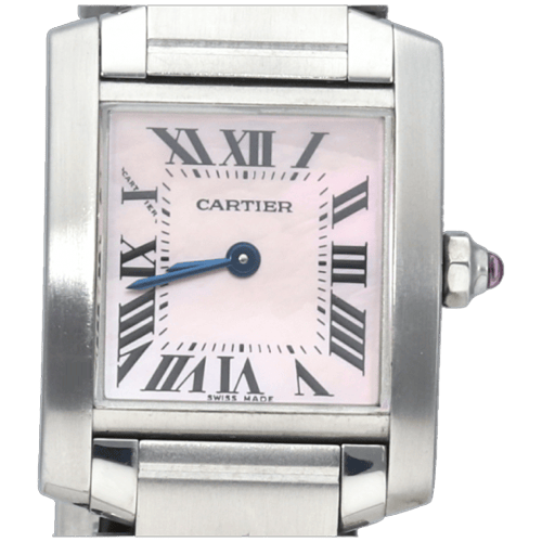 Montre Cartier Tank Française - Montre en acier 58 Facettes MT45632