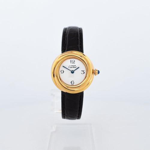 Montre Cartier Must Trinity - Montre 27 mm en vermeil cadran ivoire 58 Facettes 556