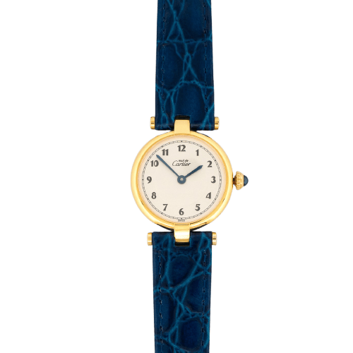 Cartier Must Vendôme - Hodinky SM v Pozlacené stříbro s ciferníkem Breguet v barvě slonové kosti 