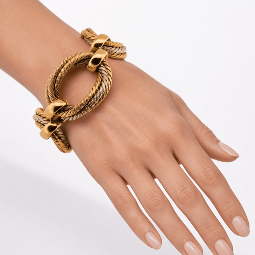 Bracelet Weingrill - Bracelet en or jaune, rose et blanc 18 ct 58 Facettes BR138 '(051619)