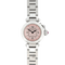Cartier Pasha - Ocelové hodinky SM s růžovým arabským ciferníkem 