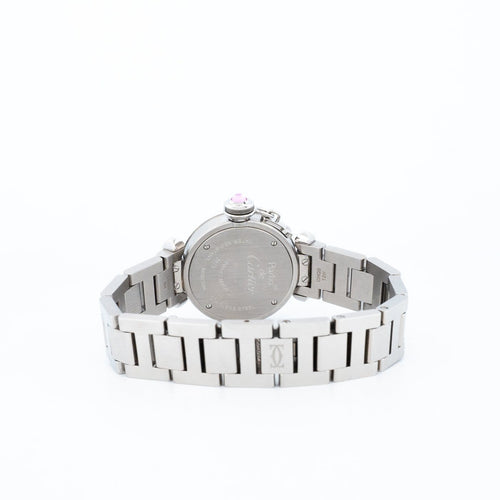 Montre Cartier Pasha - Montre SM en acier cadran rose arabe 58 Facettes 544