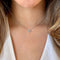 Collier Embrace - Collier halo 0,15 ct en or blanc 18K et diamants 58 Facettes GPD1089WG