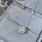 Collier Embrace - Collier halo 0,15 ct en or blanc 18K et diamants 58 Facettes GPD1089WG