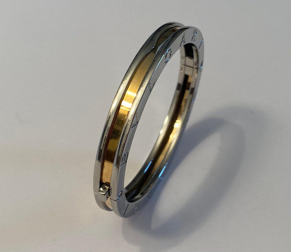 Bracelet Bvlgari B.zero1 - Bracelet en acier et or jaune 58 Facettes AZ-PG-262170