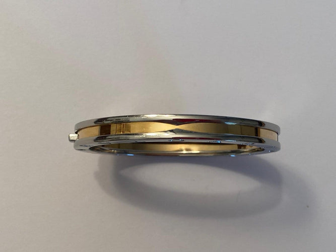 Bracelet Bvlgari B.zero1 - Bracelet en acier et or jaune 58 Facettes AZ-PG-262170