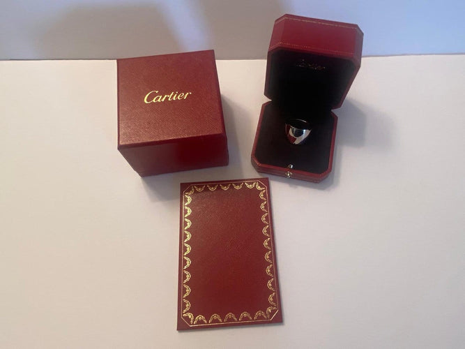 Bague 66 Cartier Santos Dumont - Bague homme en or blanc 58 Facettes AZ-PG-261235